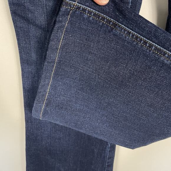 Spanx Jeans Womens Medium Flare Leg Pull On Dark Wash Slimming Classic Stretch - Picture 7 of 10
